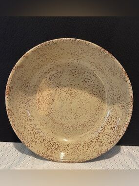 Vintage Monmouth Pottery Western Stoneware Maple Leaf USA Mojave Brown Bowl